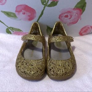 Gold Mini Melissa + Campana zig zag size 6